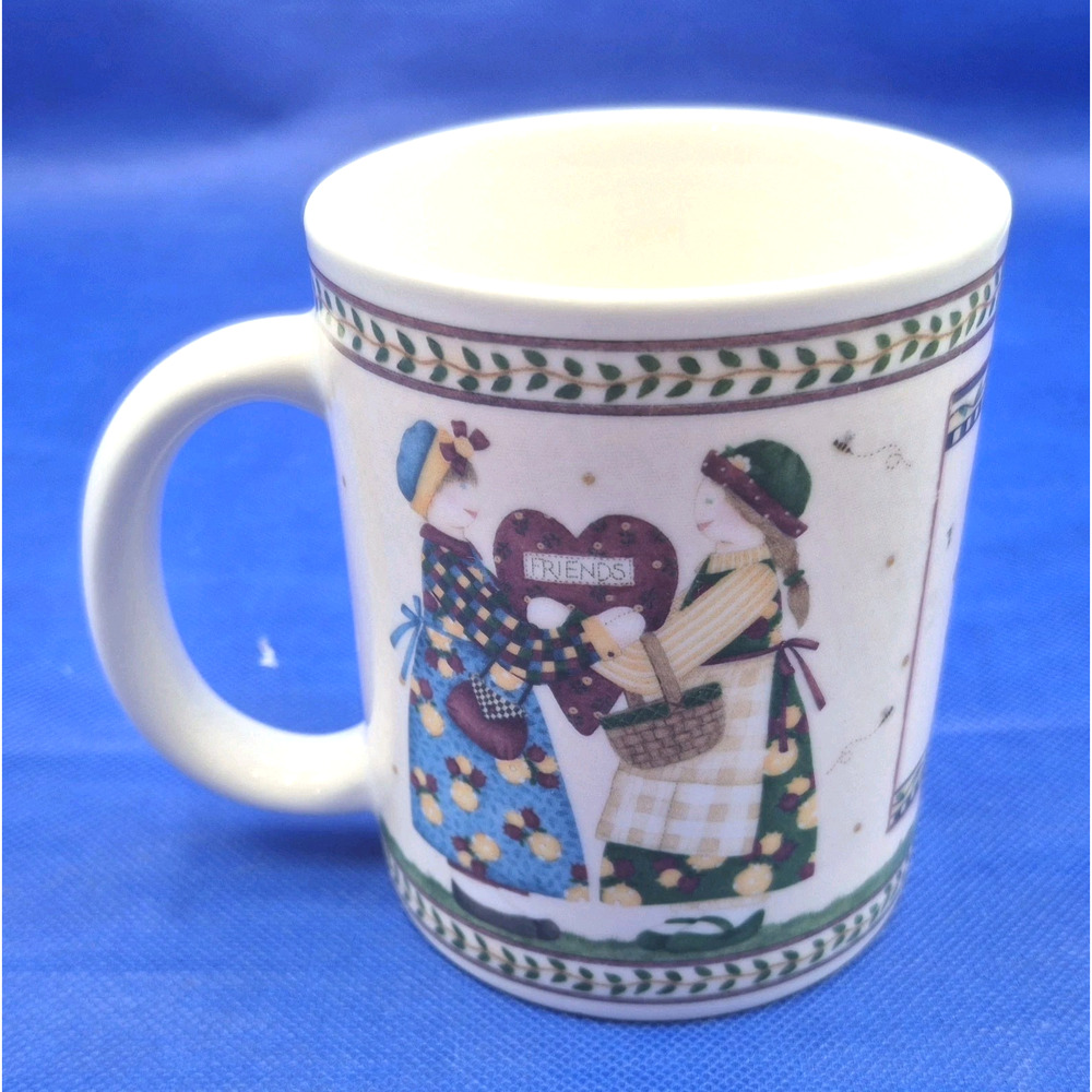 Vintage Debbie Mumm Friendship Mug Joined at the Heart 16oz